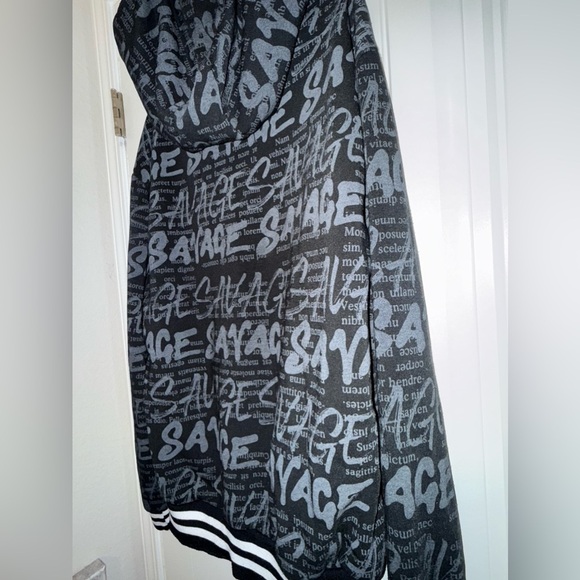 Encrypted  Hoodie Savage Sweatshirt Long Sleeve Sz XL - Picture 11 of 13